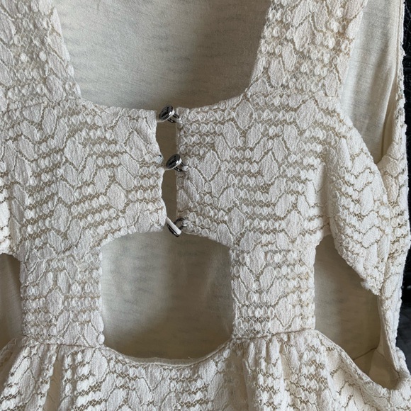 Free People Lace Poppy Dress Cream Size XS GUC - Picture 6 of 8